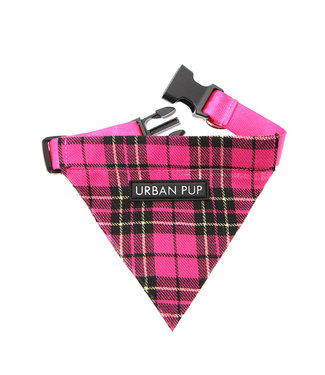 Urban Pup Urban Pup Fuchsia Pink Tartan Bandana