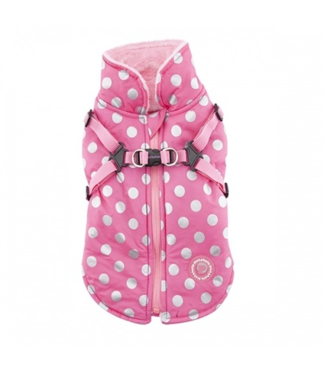 Pinkaholic Pinkaholic Misis Dotty Winter Fleece Jacket Pink