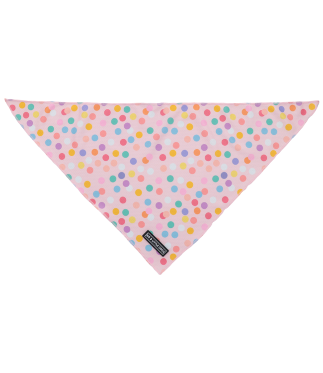 Big and Little Dogs Big  and Little dogs Bandana Pink Confetti