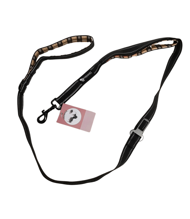 Frenkiez Frenkiez reflective dog leash Barkberry Beige