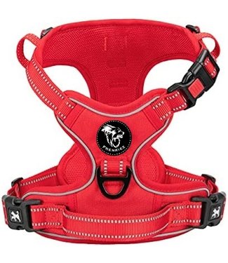 Frenkiez Frenkiez Y tuig dogharness reflective Red ( matching straps )