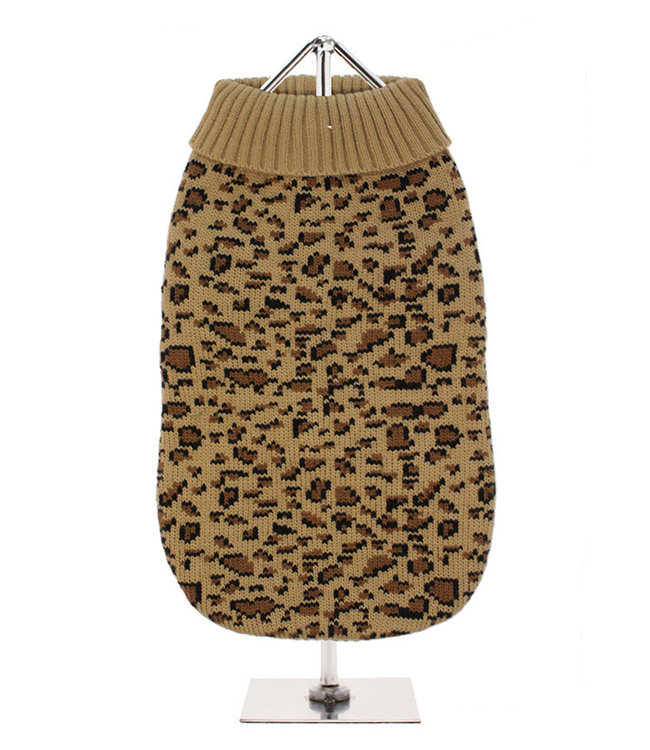 Urban Pup Urban Pup Leopard Print Knitted Sweater