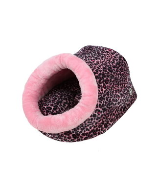 Catspia Catspia Snuggle Cat Cave Pink Leopard