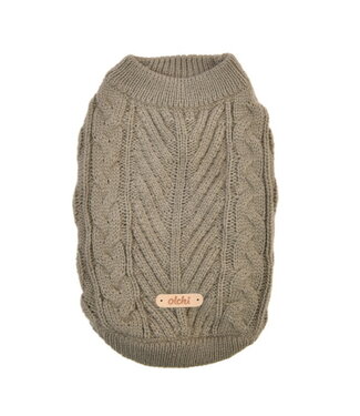 Olchi Olchi Breaded Knit Hondentrui grey