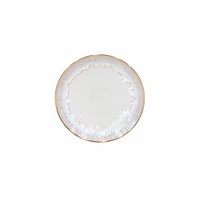 Deep plate Taormina white with gold rim