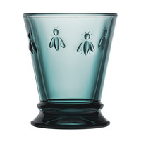 Dark Green Water Glass Bee