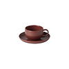 Koffiekop en Schotel Pacifica Rood