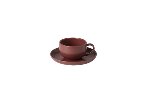  Coffee Cup and Saucer Pacifica Red 