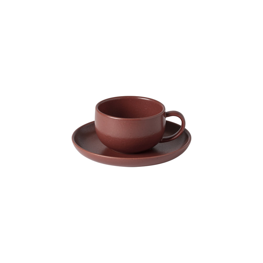 Koffiekop en Schotel Pacifica Rood