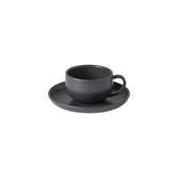 Coffee Cup and Saucer Pacifica Charcoal