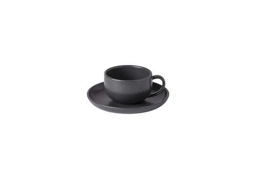  Coffee Cup and Saucer Pacifica Charcoal 