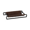 Leather rect. tray/basket 25