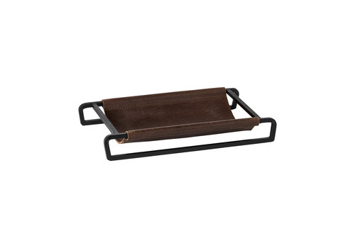  Leather rect. tray/basket 25 