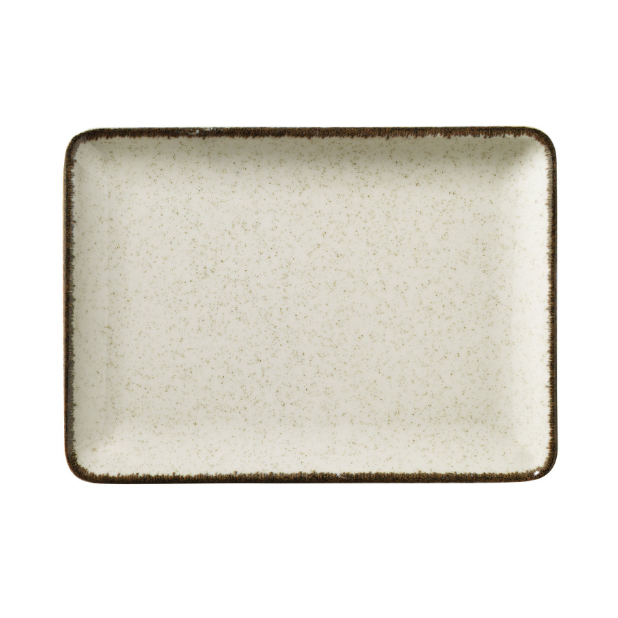 Platter 18 x 13cm Ocean cream