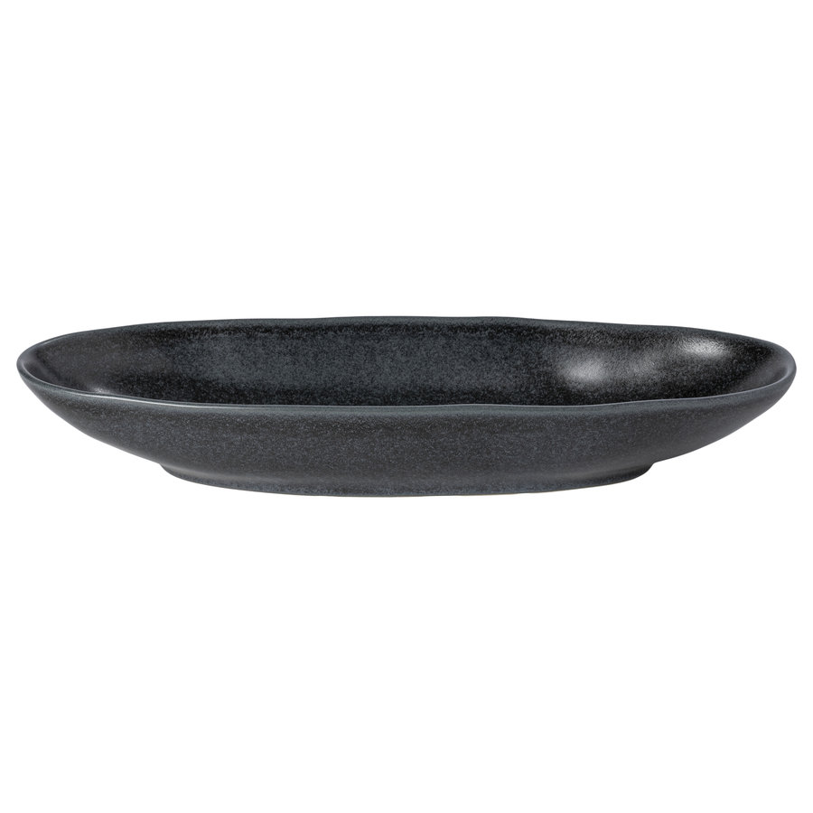 ovale schaal 41cm Livia mat zwart