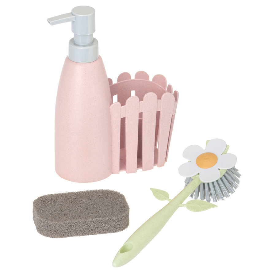 Florganic afwas set/3 roze