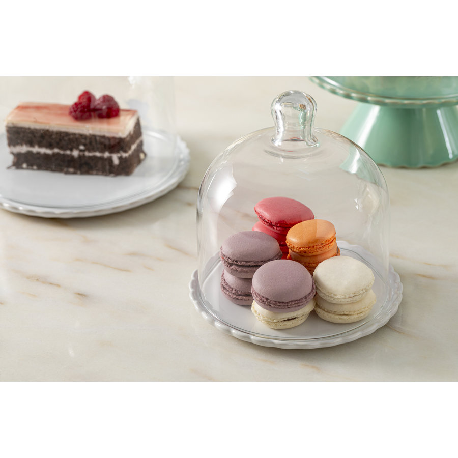 Glazen stolp 14cm bol