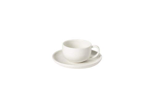  Coffee Cup and Saucer Pacifica White 