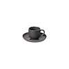 Espresso Cup and Saucer Pacifica Charcoal