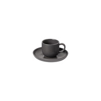Espresso Cup and Saucer Pacifica Charcoal