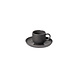 Espresso cup & saucer Pacifica Seed grey Espresso cup & saucer Pacifica Seed grey