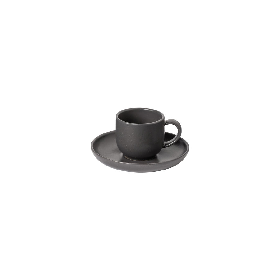 Espresso Cup and Saucer Pacifica Charcoal
