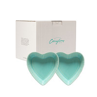 2 heart bowls Forma bakeware Green