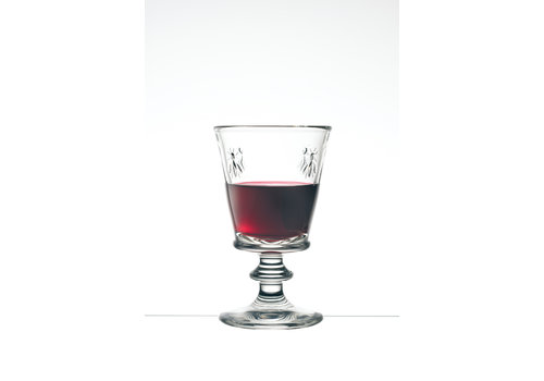  Wine glass Large Bee Transparant 