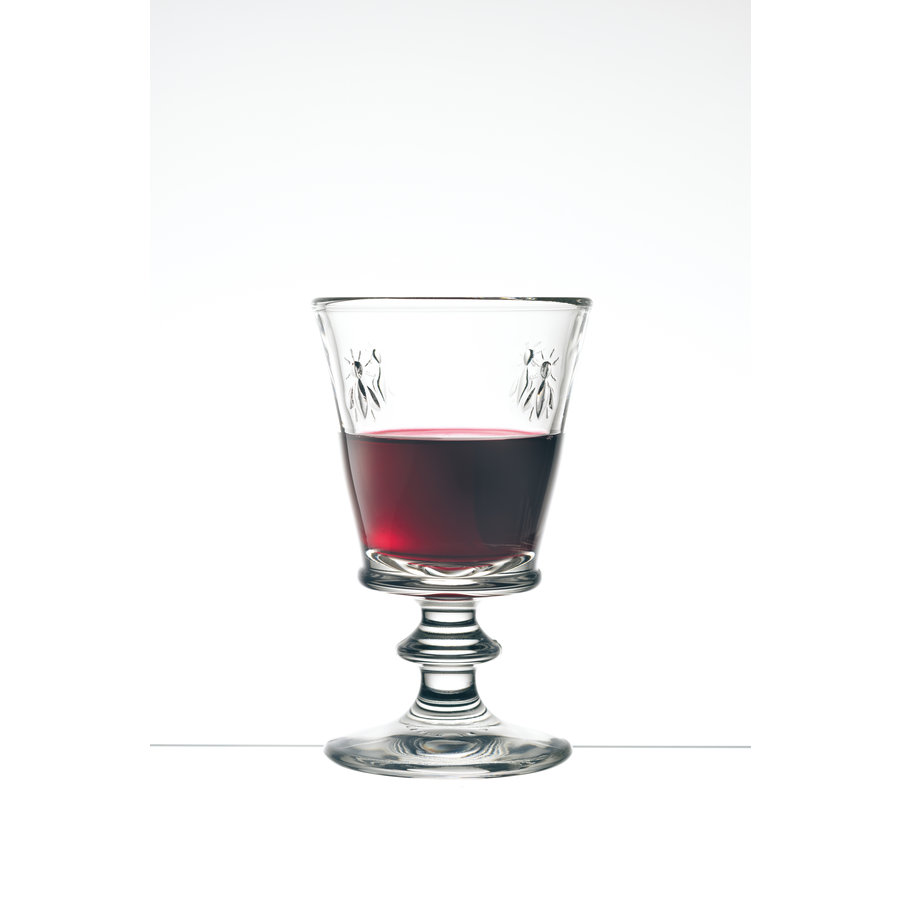 Wine glass Large Bee Transparant