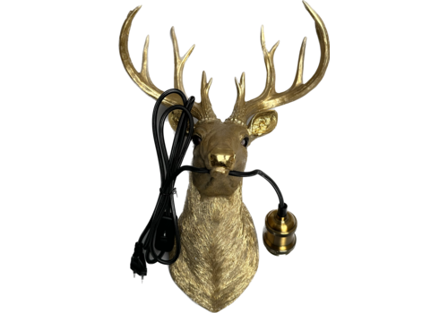  NEW | Reindeer lamp small gold 