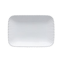 Rechthoekige Schaal 40 cm Pearl Wit