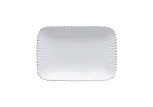  Rechthoekige Schaal 40 cm Pearl Wit 