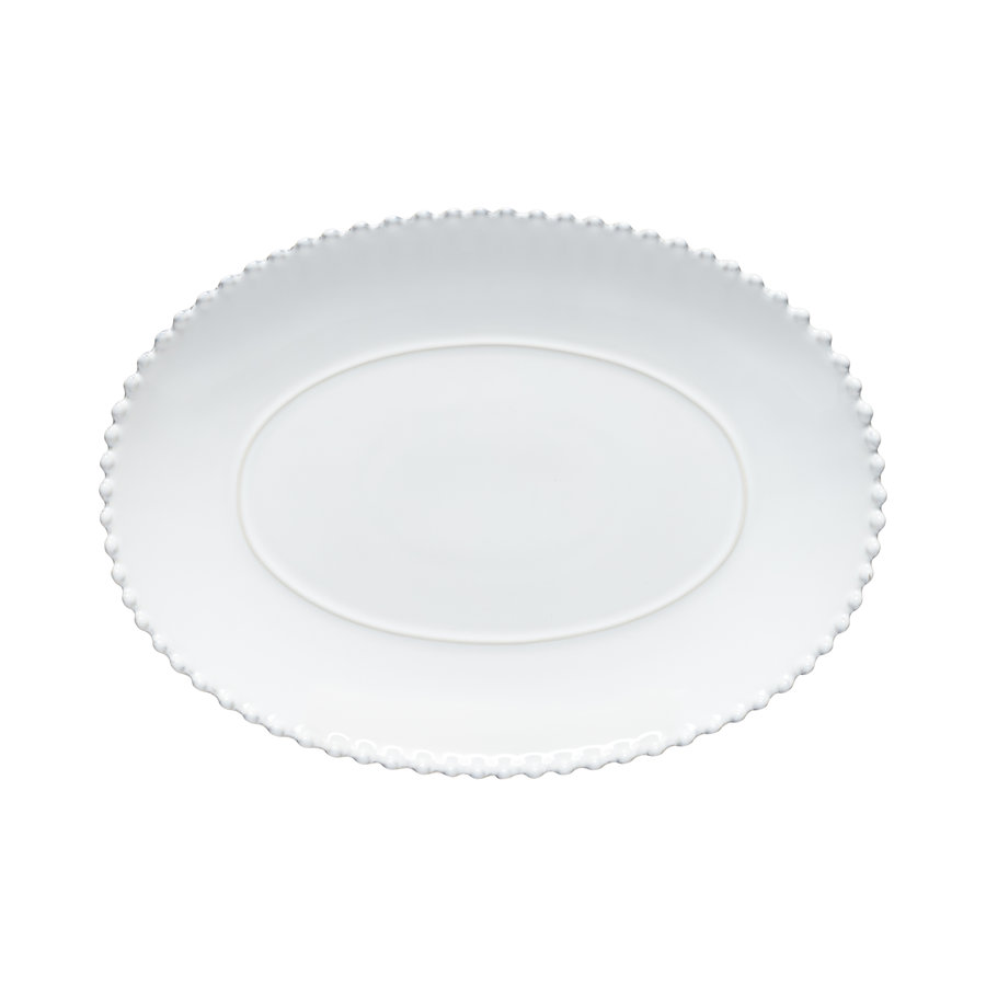 Oval Platter 34 cm Pearl White