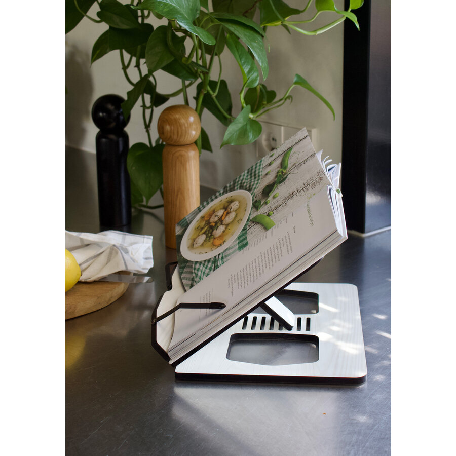 Cookbook Stand White