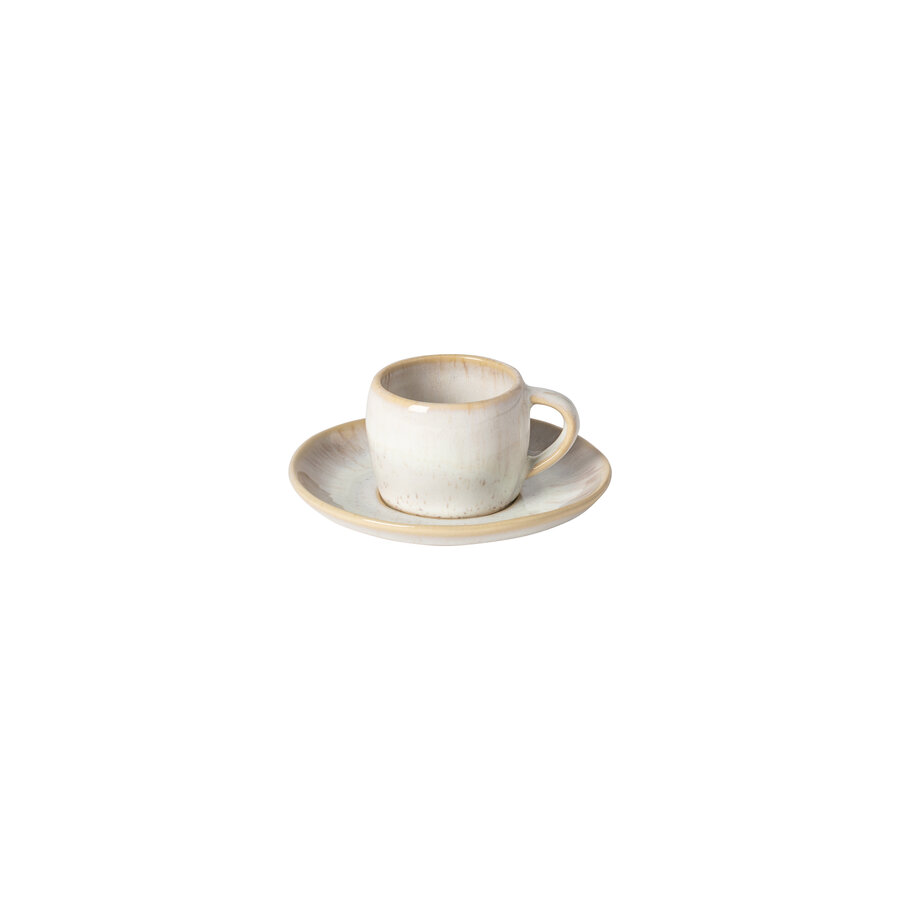 Espressokopje en Schotel 7 cl Eivissa Sand Beige