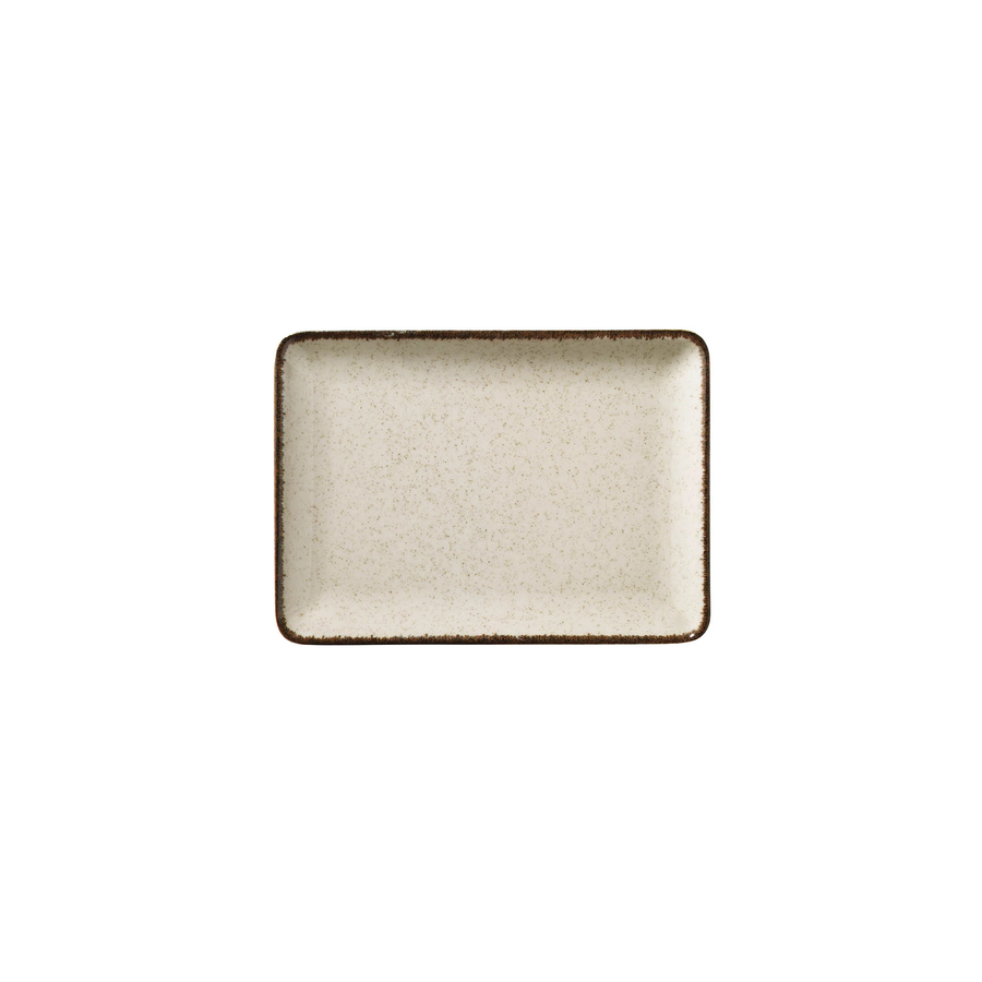 Rectangular plate Ocean Cream 30x22cm
