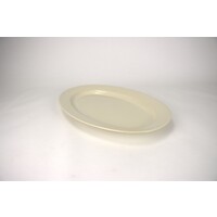 Medium oval platter Villa beige