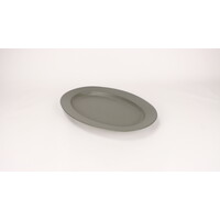 Large Oval platter Villa dark gray