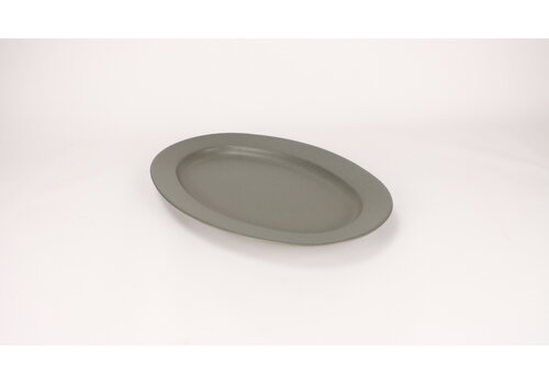 Large Oval platter Villa dark gray 