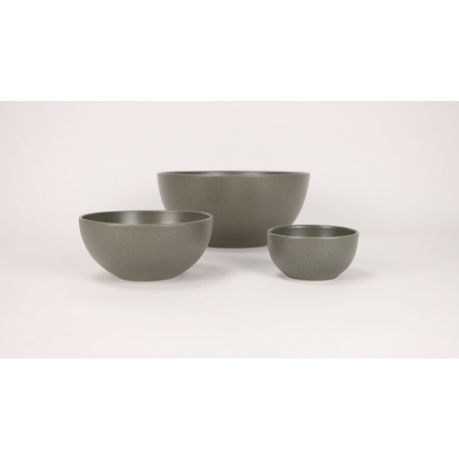 Large bowl Villa dark gray