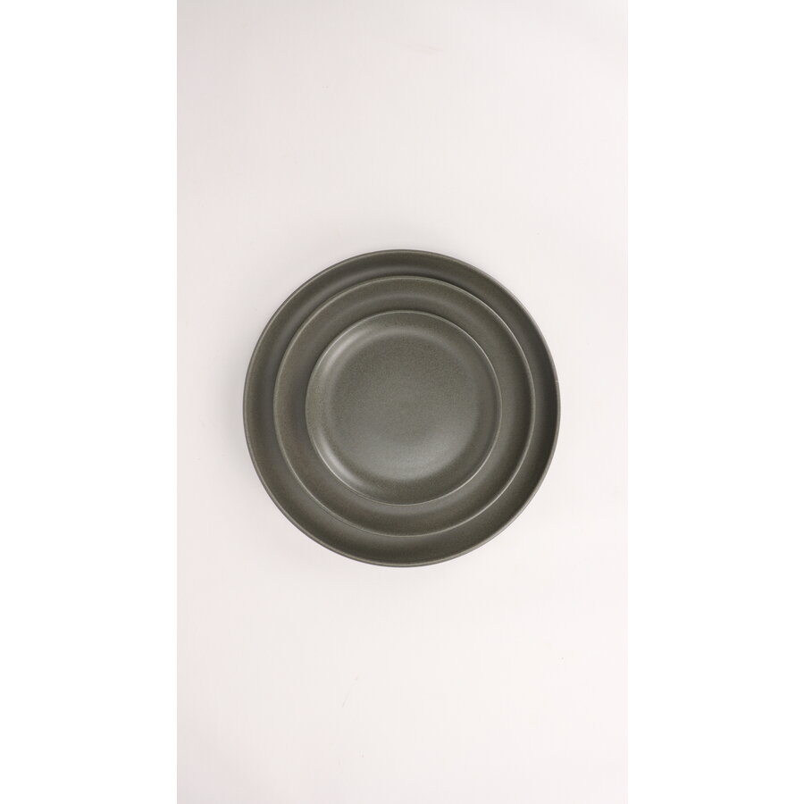 Dessert plate Villa dark gray