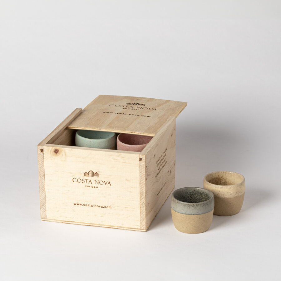 Geschenkdoos 8 Espressokopjes Arenito Meerkleurig