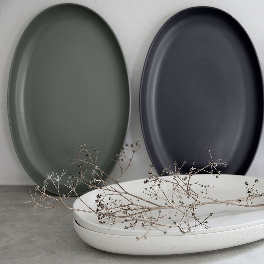 Ovale Schaal 32 cm Pacifica Groen