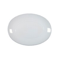 Oval Platter 40 cm Pearl White