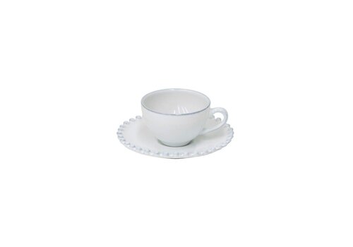  Koffiekop en Schotel 9 cl Pearl Wit 