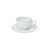 Costa Nova Tea Cup and Saucer 25 cl Pearl White