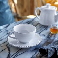 Tea Cup and Saucer 25 cl Pearl White