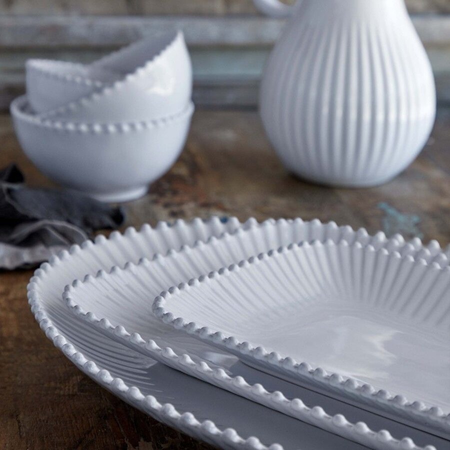 Rectangular Tray 30 cm Pearl White