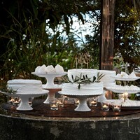 Cake Stand Large 35 cm Pearl White