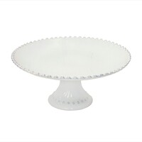 Cake Stand 28 cm Pearl White